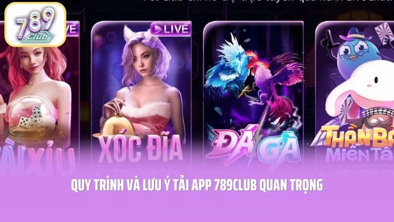 Quy trình và lưu ý tải app 789CLUB quan trọng