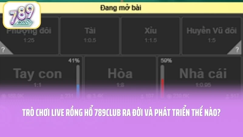 Live Rồng Hổ 789CLUB - Bí Quyết Săn Tiền Thưởng Cực Đỉnh 1 Trò chơi Live Rồng Hổ 789CLUB ra đời và phát triển thế nào?